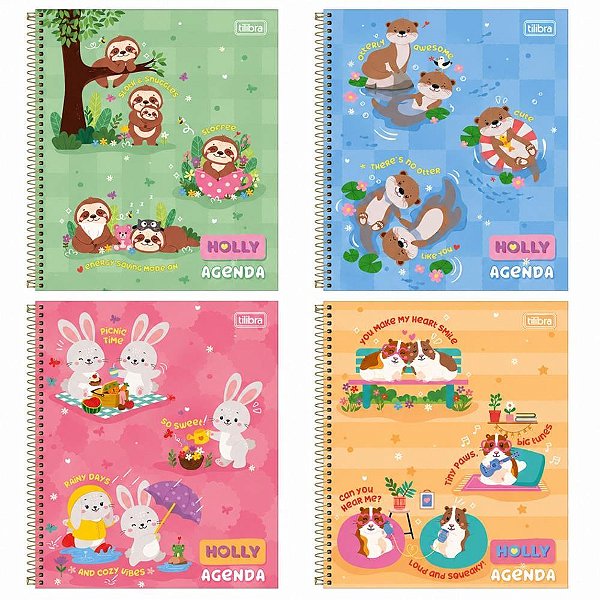 Agenda permanente holly cd cost 80f 123x166mm - tilibra (pct.c/05)