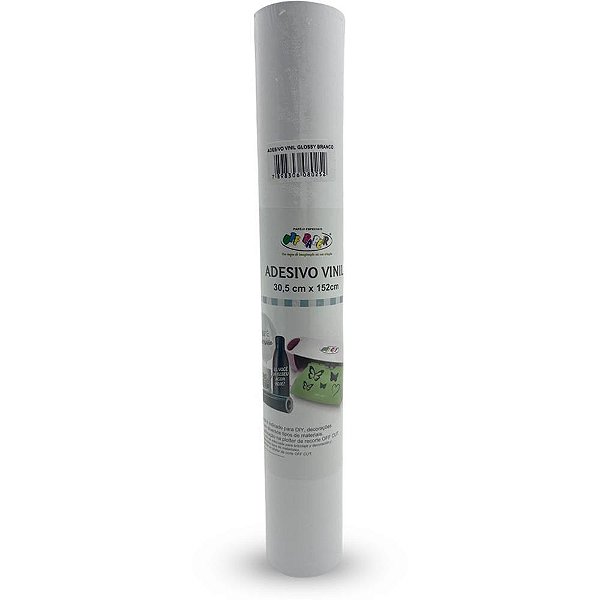 Papel laminado a4 vinil adesivo bco 30,5x152c - off paper (rolo)