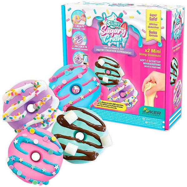 Slime mini kit donut sugary - candide (unidade)