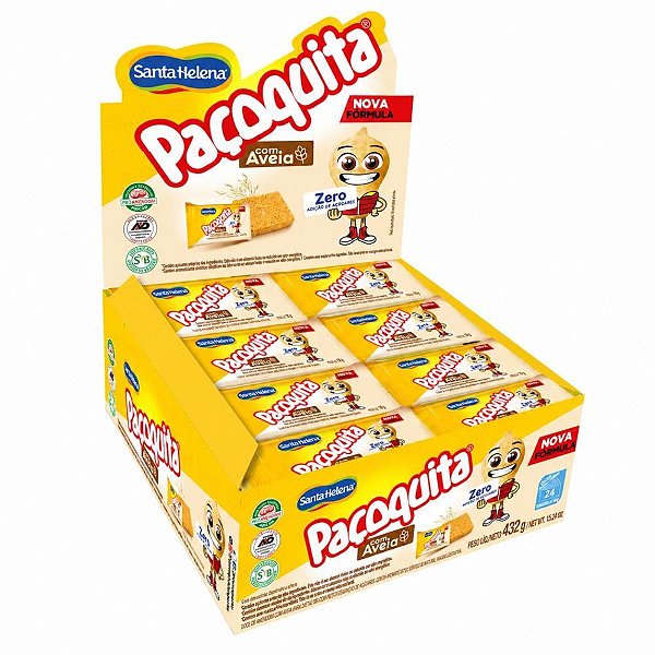 Doce pacoquita zero c/aveia 432g. - santa helena (dp.c/24)