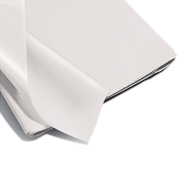 Papel de seda branco 48x60cm 20g - ridet (pct.c/100)