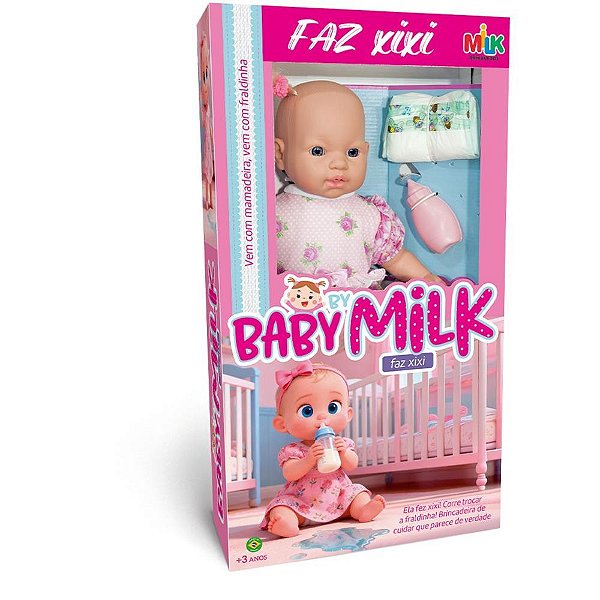 Boneca baby milk faz xixi 42cm - milk (unidade)
