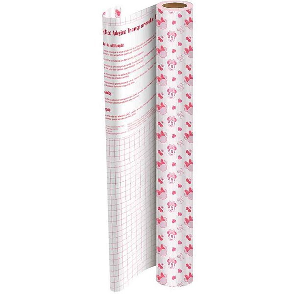 Plastico adesivo 45cmx10m minnie pp 0,65 - dac (unidade)