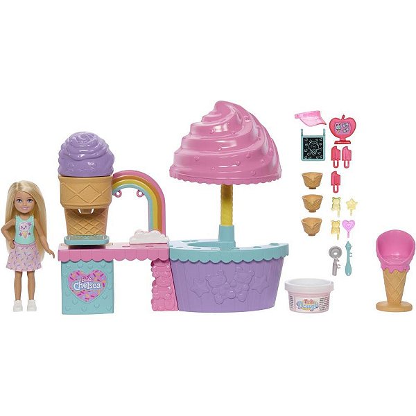 Barbie family chelsea cj de sorveteria - mattel (unidade)