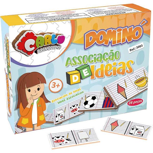 Domino associacao de ideias madeira - carlu (unidade)