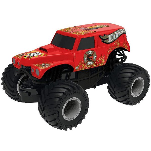 Carrinho a friccao hot wheels monster truck titan - multikids (unidade)