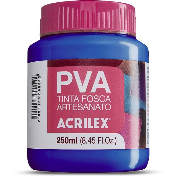 Tinta pva 250ml. azul turquesa - acrilex (pct.c/03)