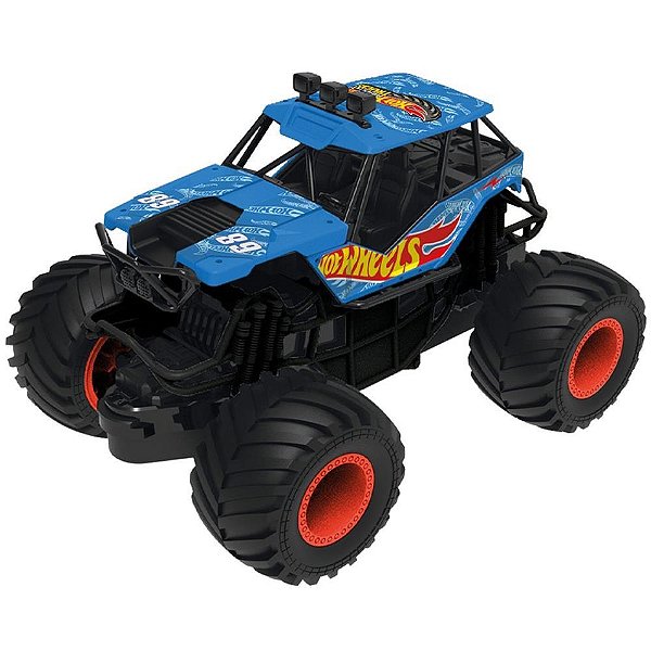 Carrinho a friccao hot wheels monster truck thund - multikids (unidade)