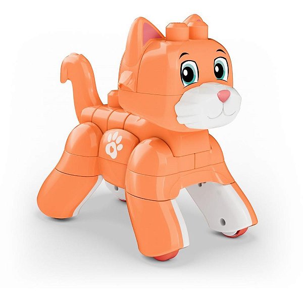 Mega bloks monte e ande gatinho 3em1 25pc - mattel (unidade)