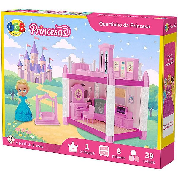 Casinha de boneca quartinho da princesa - ggb plast (unidade)
