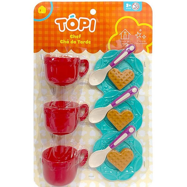 Brincando de casinha topi chef cha da tarde - cardoso toys (unidade)