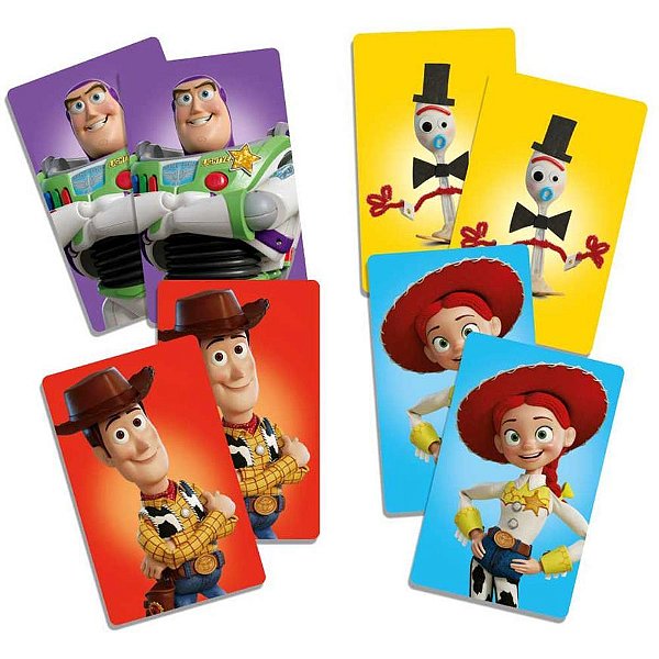 Jogo da memoria toy story 5 memo play 52cartas - elka (unidade)