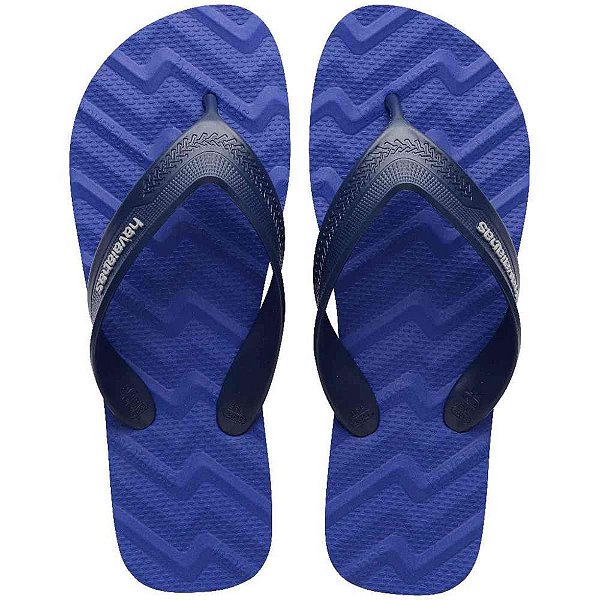 Chinelo havaianas masculino track waves 41/2 azul naval - havaianas (par)