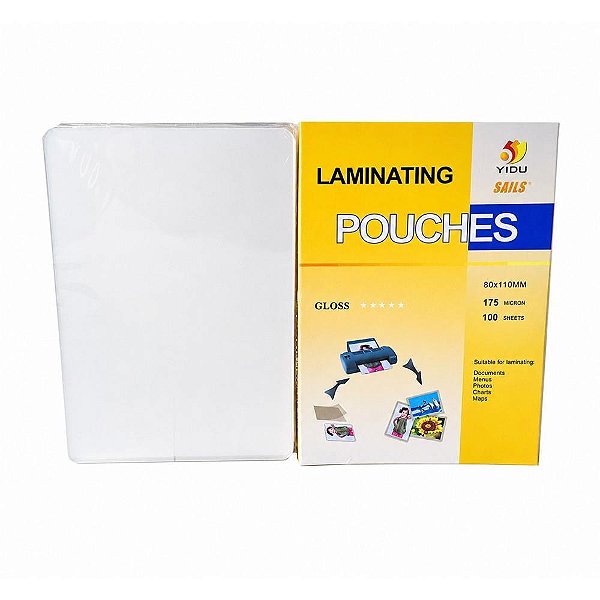 Plastico para plastificacao pouch film r.g. 80x110 (0,07) - lassane (conj/100)