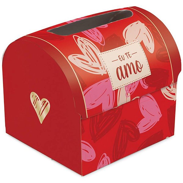 Embalagem para presente caixa maleta caneca nosso amor - packpel (pct.c/10)