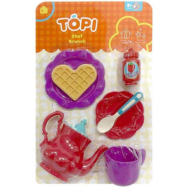 Brincando de casinha topi chef brunch - cardoso toys (unidade)