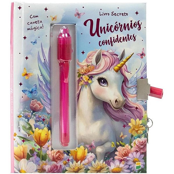 Diario unicornios c/cadeado 104p - todolivro (unidade)