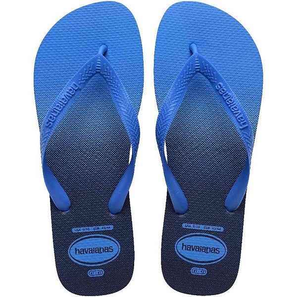 Chinelo havaianas masculino top basic 39/0 azul brilhante - havaianas (par)