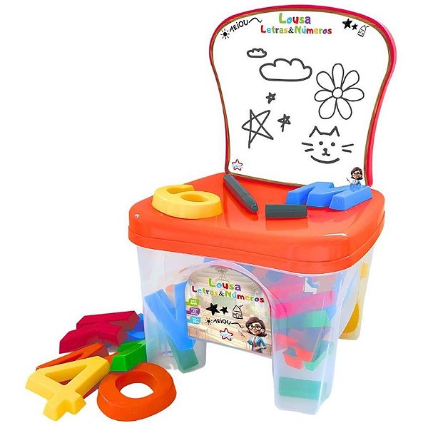 Brinquedo para montar kidverte lousa/letras/numer 42 - big star (unidade)