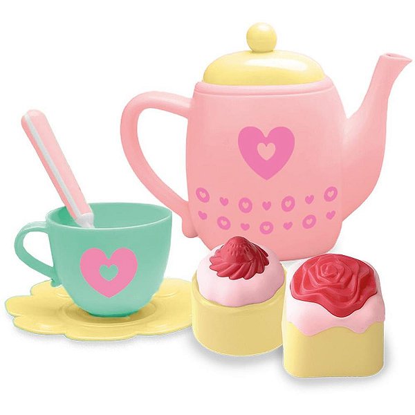 Brincando de casinha doce cozinha cha com bolinhos - cardoso toys (unidade)