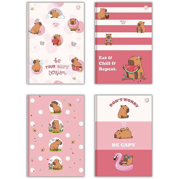 Agenda/planner 2027 capycuties 20f. 178x254mm - animativa (pct.c/04)