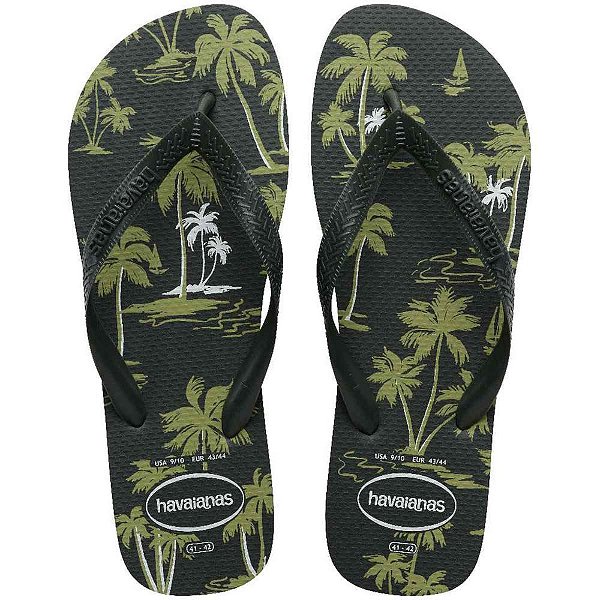 Chinelo havaianas masculino aloha 39/0 verde olive - havaianas (par)