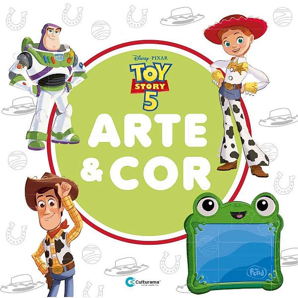 Livro infantil colorir arte e cor toy story 27x27 36p - culturama (unidade)