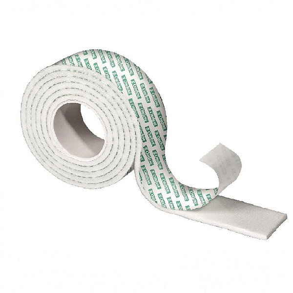 Fita dupla face espuma 24mmx1m. branca 20kg - ordene (unidade)