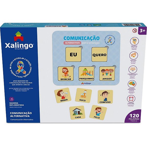 Brinquedo pedagogico comunicacao alternativa 120pal - xalingo (unidade)