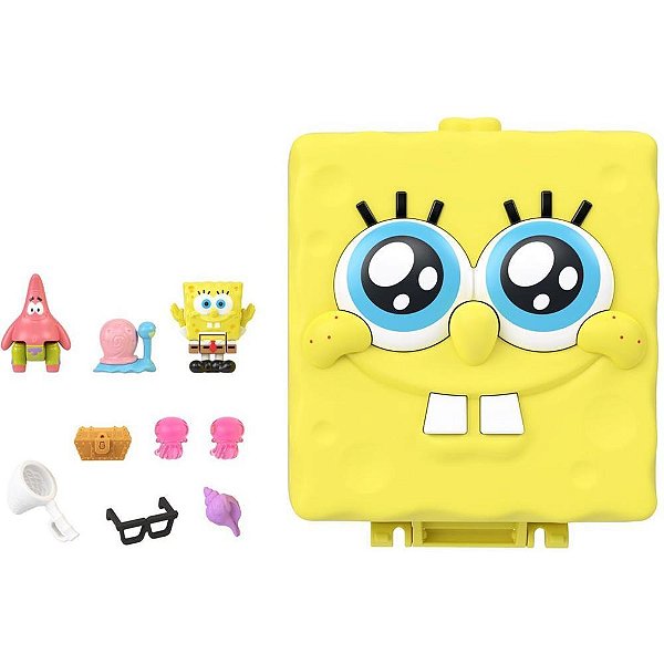 Polly pocket micro bob esponja fenda do biquini - mattel (unidade)