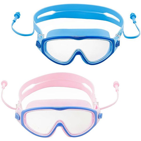 Oculos de natacao mascara de natacao c/estojo(sortido) - dm toys (unidade)