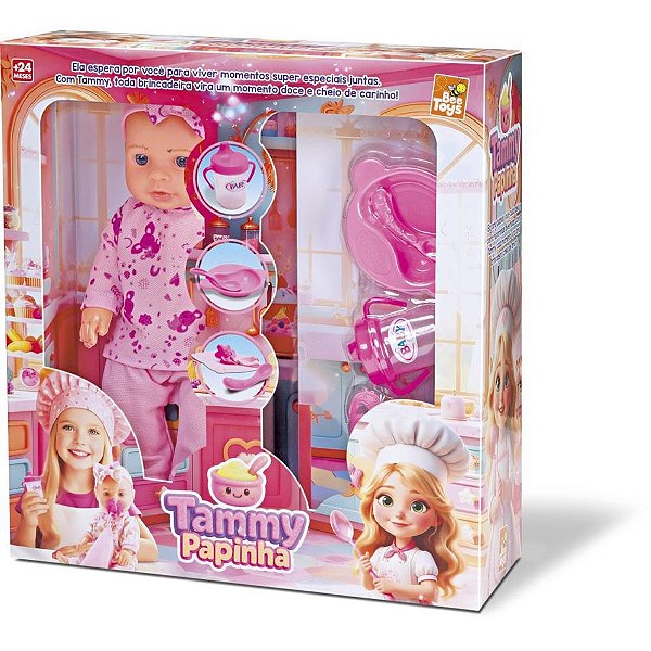 Boneca tammy papinha 32cm - bee toys (unidade)