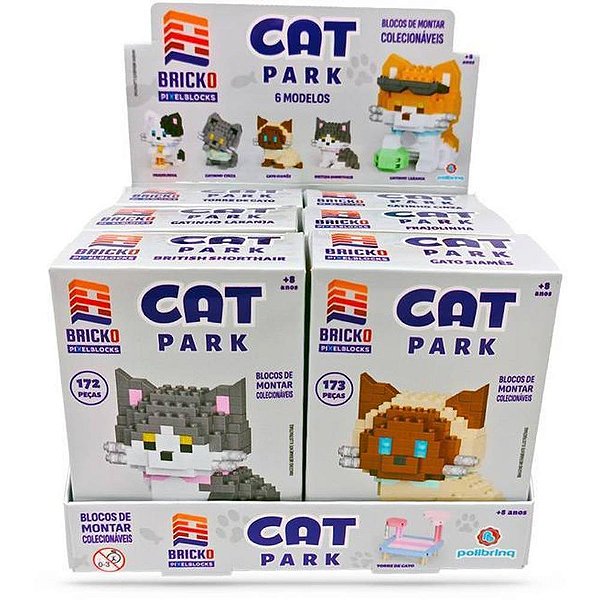 Brinquedo para montar bricko pet lovers cats (sortido) - polibrinq (dp.c/06)