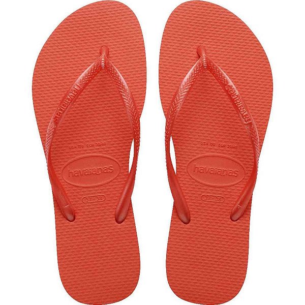 Chinelo havaianas feminino slim 39/0 vermelho frevo - havaianas (par)