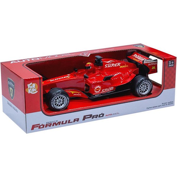 Carrinho a friccao formula pro c/som e luz 1:18 - bee toys (unidade)