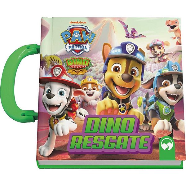 Livro infantil colorir patrulha canina dino c/alca - vale das letras (unidade)