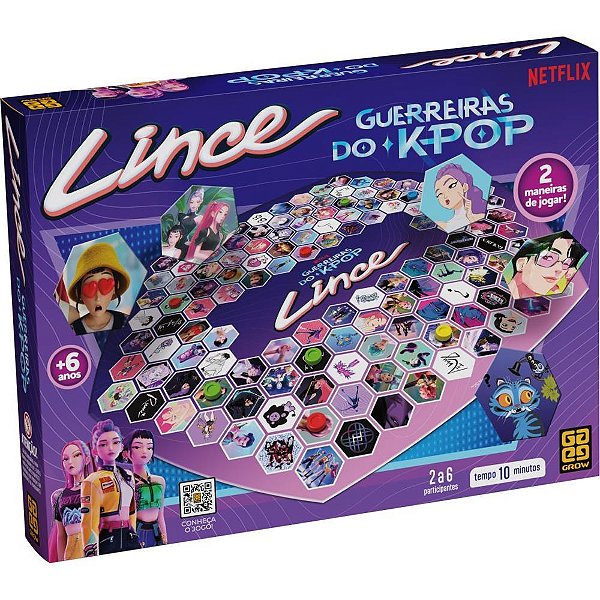 Jogo de tabuleiro guerreiras do k-pop lince - grow (unidade)