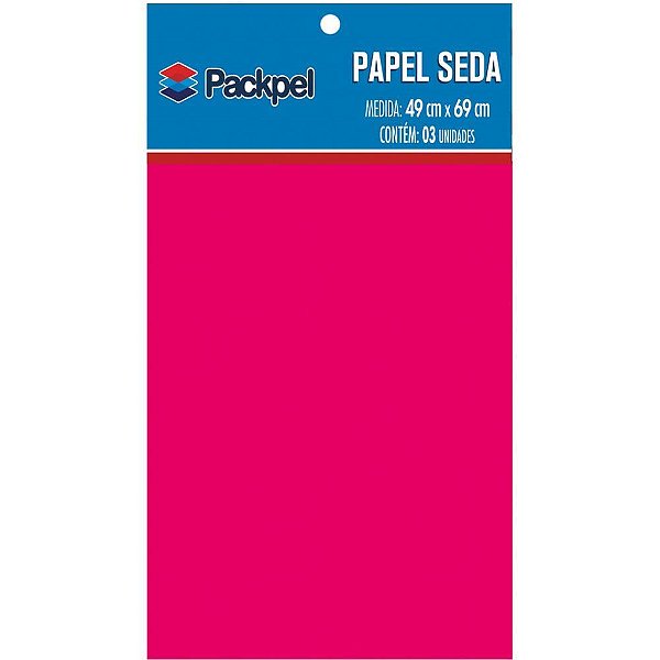Papel de seda pink 49x69cm - packpel (pct.c/03)
