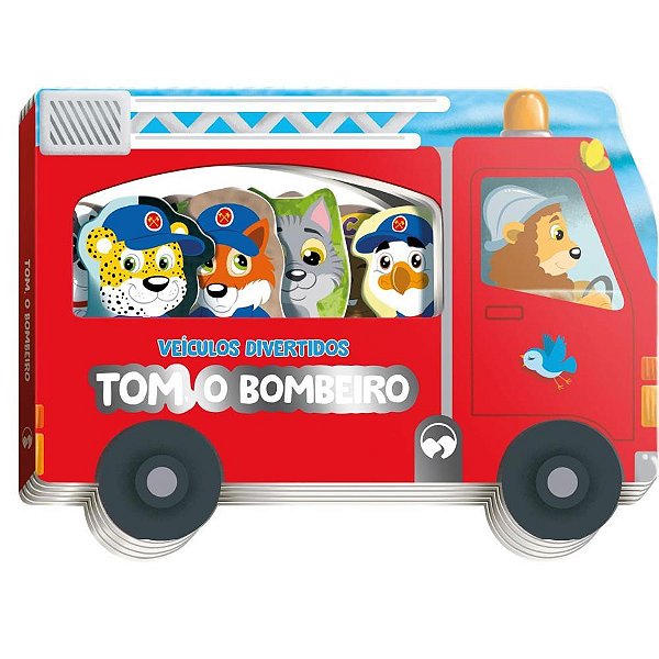 Livro infantil colorir veiculo divertido tom bombeiro - vale das letras (unidade)