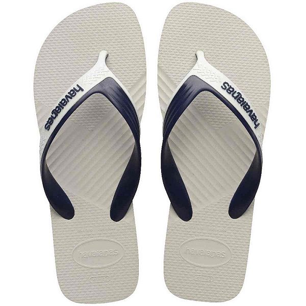 Chinelo havaianas masculino dual 39/0 branco/marinho - havaianas (par)