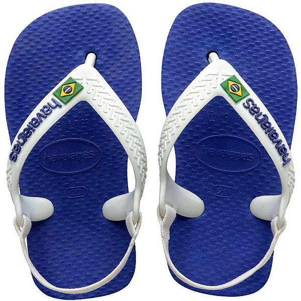Chinelo havaianas infantil baby brasil logo 20 marinho - havaianas (par)