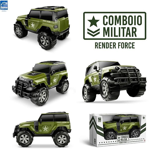 Carrinho comboio militar render - roma (unidade)