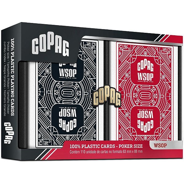 Baralho poker wsop duplo - copag (unidade)