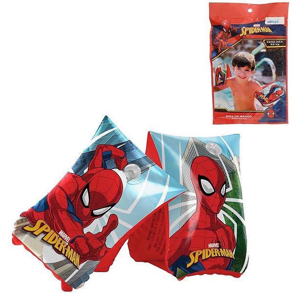 Boia de braco spider-man 23x14cm - etitoys (unidade)