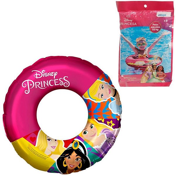 Boia inflavel princesa  circular 72cm - etitoys (unidade)