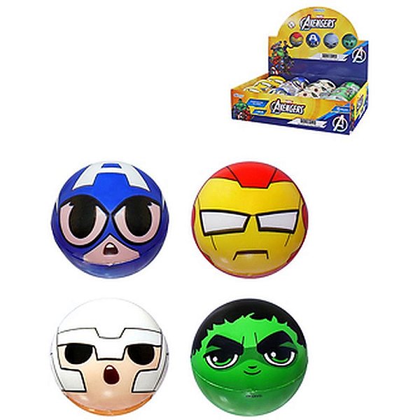 Miniatura colecionavel squishy marvel avengers - etitoys (dp.c/12)