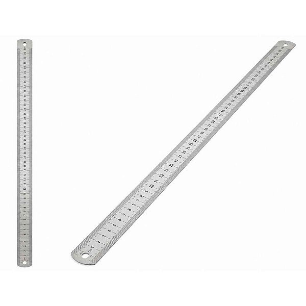 Regua de aco inox 60cm. - nybc (unidade)