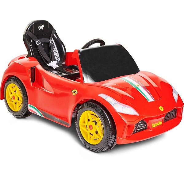 Veiculo para bebe racer turbo vermelha c/som 30k - calesita (unidade)