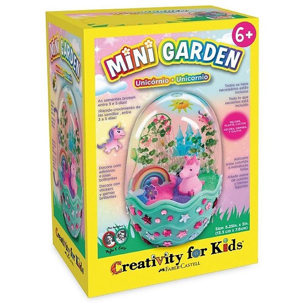 Brinquedo criativo cfk mini garden unicornio - faber-castell (unidade)
