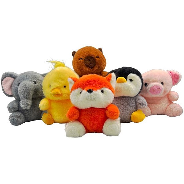 Pelucia bichinhos amigos 15cm (sortido) - bbr toys (unidade)